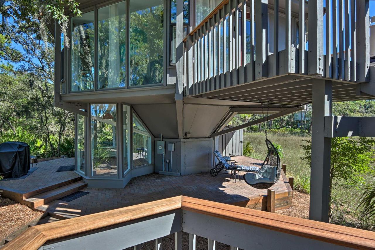 Villa Airy Treehouse With Bikes Walk To Harbour Town! Hilton Head Island Exterior foto